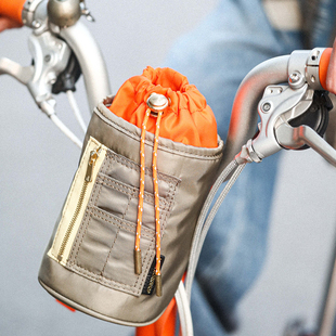 HKWORKSHOP小布尼龙水杯套自行车车头包骑行配件防水储物车把包