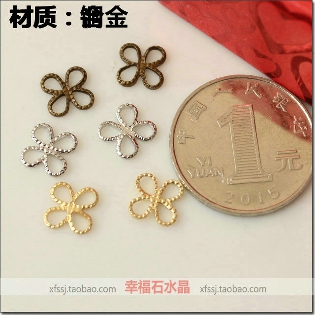 四叶草古装纯铜发簪凤冠饰品配件