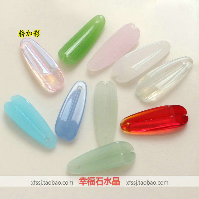 DIY饰品配件古装发簪玉簪材料蜻蜓翅膀水晶玻璃玻璃仿玉菊花花瓣