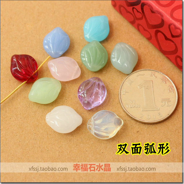 吊坠饰品配件古风玻璃花瓣汉服