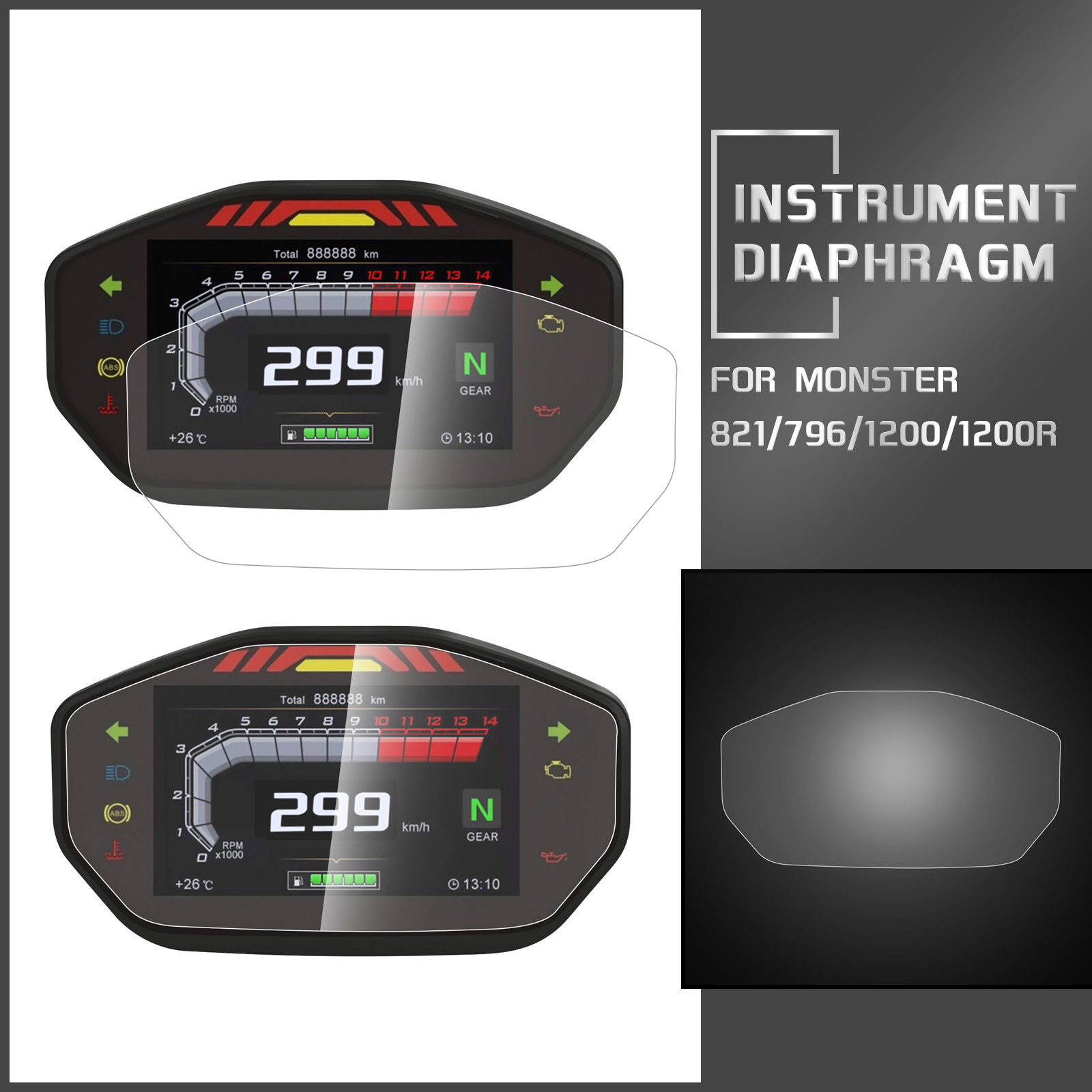 lookey杜卡迪Monster821仪表膜