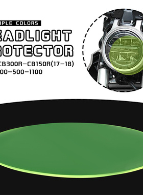 适用本田摩托车CB125R 150R 250R 300R 大灯保护片 透明胶防护片