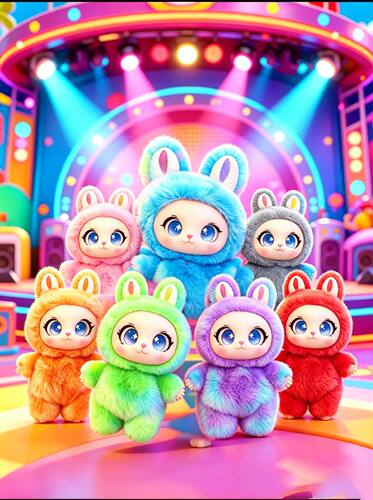 萌绒小可爱毛绒盲盒玩偶 治愈陪伴公仔挂件 毛绒公仔玩偶潮玩礼物