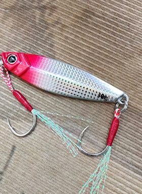 前后都是单钩的铁板飘落远投路亚饵防挂底钓翘嘴鲈鱼鳜鱼假饵