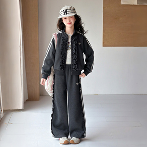 童装女童套装2026新款春秋季儿童衣服女孩洋气穿搭长裤两件套大童