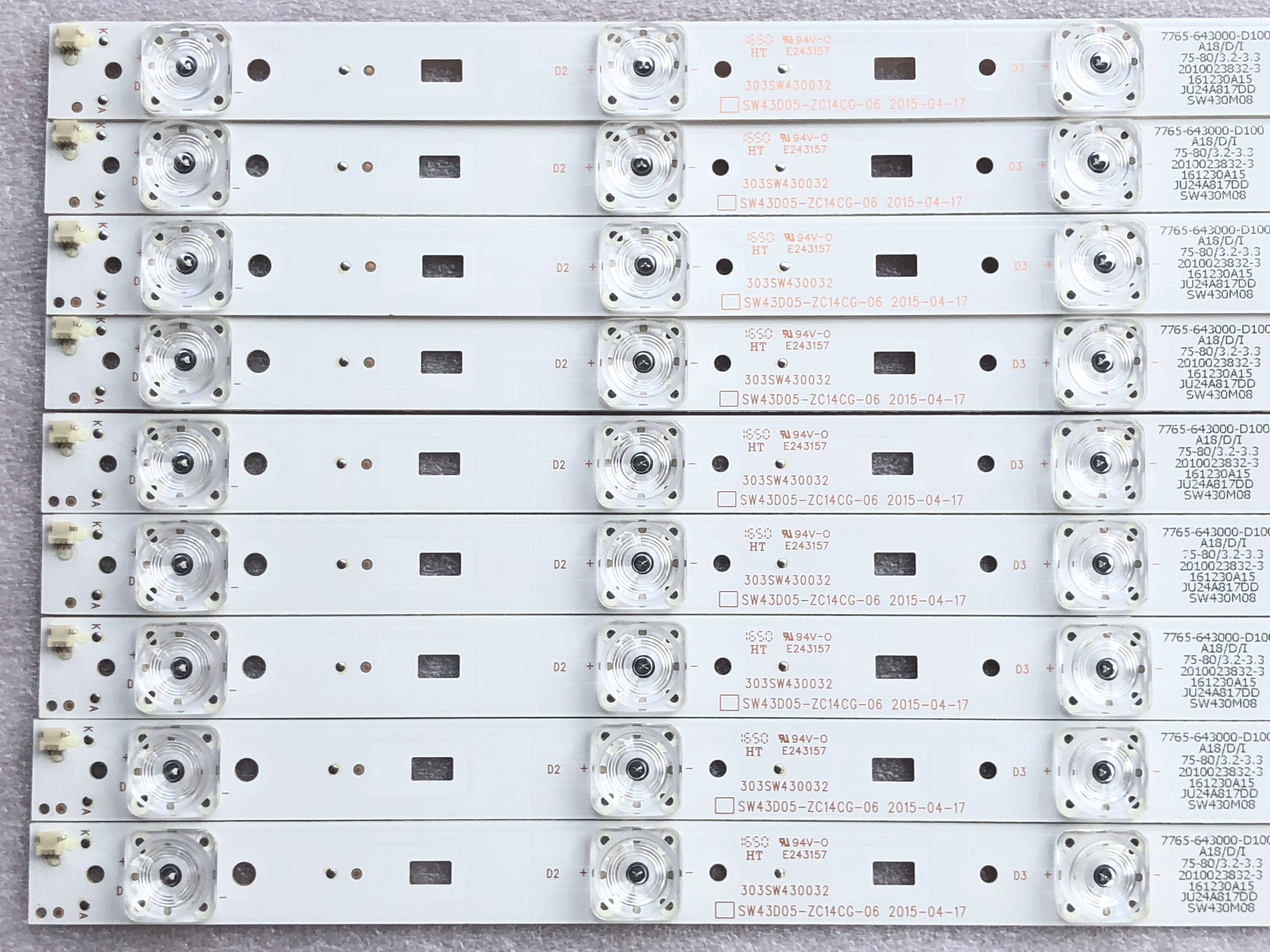 适用创维43S9 43E390E 43E386E灯条 CRH-A43353505014一套9条