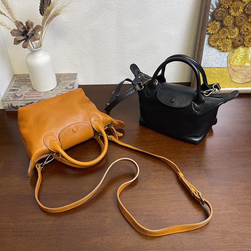 翅膀包小复古头层牛皮女包真皮