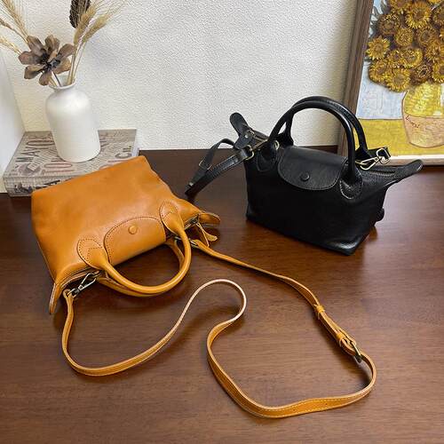 翅膀包小复古头层牛皮女包真皮