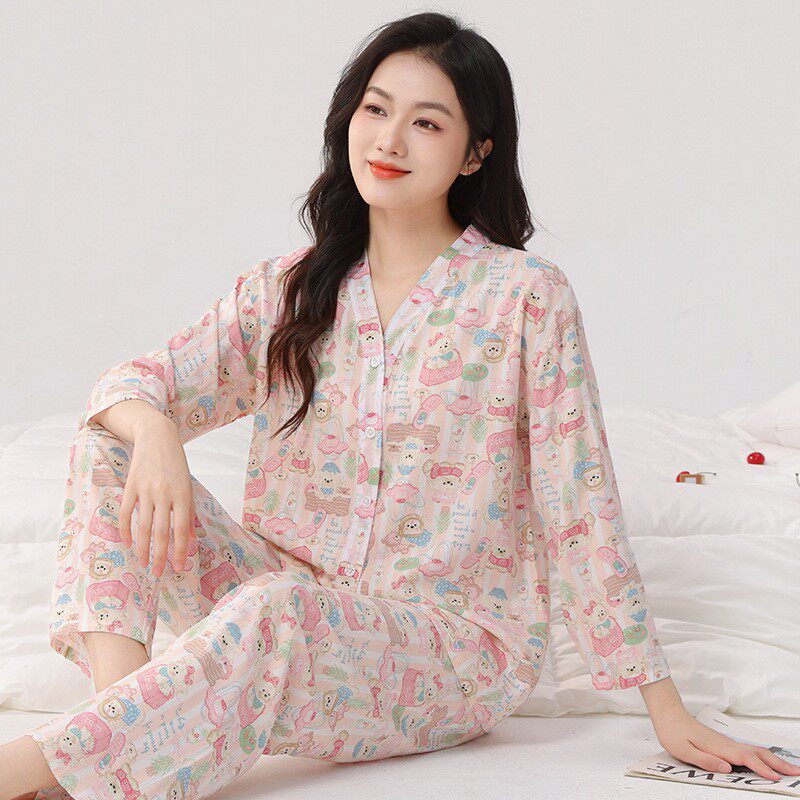 夏季情侣睡衣棉绸可外穿男女短袖睡衣/家居服套装