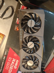 技嘉rx6600 8g 6600xt 6500xt三风扇显卡拆机二手显卡一年质保