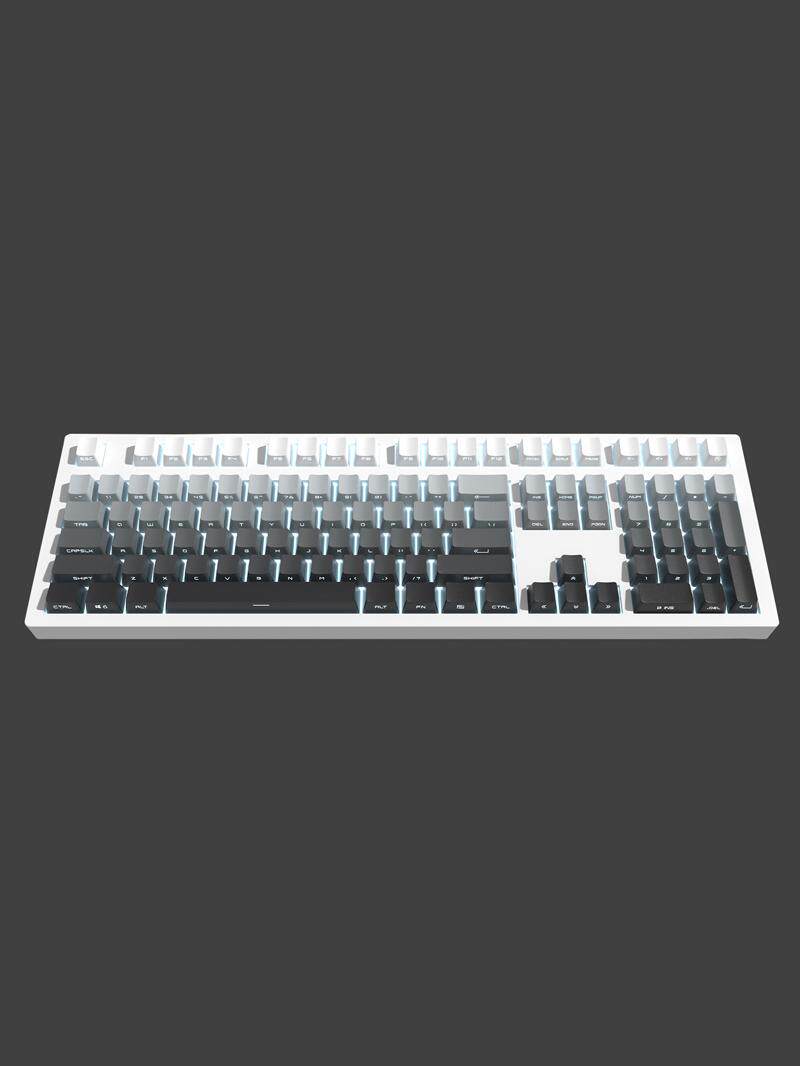 높은 콘텐츠 PBT 담근 극도로 낮|측면에 새겨진 반투명 키캡 68 75 98 104 MK870 기계식 키보드