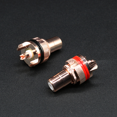 雅堡YARBO AUDIOPHILE RCA-3MSC 高纯紫铜 莲花母 RCA母头 接线柱