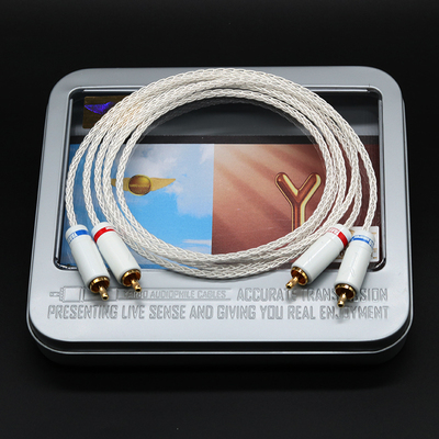 雅堡YARBO AUDIOPHILE/雅堡 GY-8SWT-303C 发烧纯银音频线 二对二