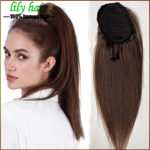 straightponytail真人发丝马尾