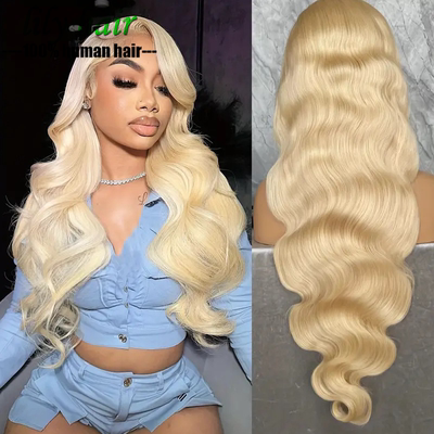 Peruvian 613 blonde13*4 Body Wave human hair lace front wigs