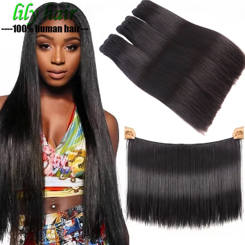 12A Double Drawn Straight Extension 100% Human Hair Bundles