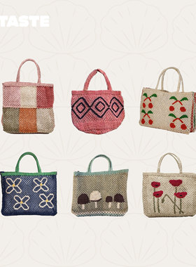 XTASTE 英国 Maison Bengal 编织包托特包手工设计布袋时尚款挎包
