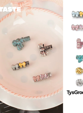 TysGrocery珐琅礼物蝴蝶结发夹