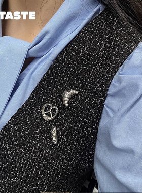 XTASTE Alfir 面包家族胸针牛角包 碱水结 法棍商务OL时尚高级感