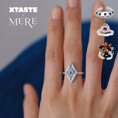 XTASTE MERE仅仅【ufo/虞美人/黑醋栗/光亮戒指】小众设计高级感
