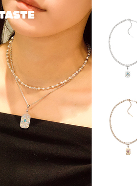 XTASTE USELESSOBJECTS 璀璨烟花多层项链轻奢小众高级感圣诞时尚