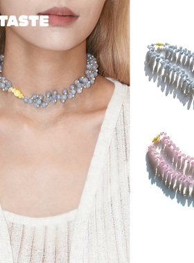 XTASTE Gaki fiber·洄游 鱼卵串珠弹力项链原创元素设计拼接锁骨