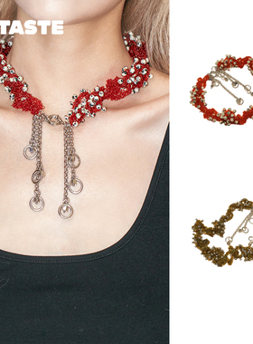 XTASTE Gaki fiber·洄游 流苏手工编织项链原创元素小众品牌设计