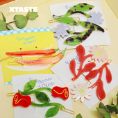 Winona XTASTE 美国 Irene雏菊玫瑰花可爱风鲨鱼夹发夹醋酸发饰