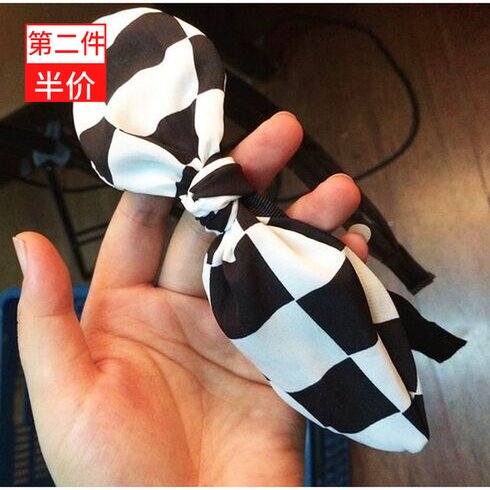 卡通米奇兔耳朵宽边韩版发箍包邮
