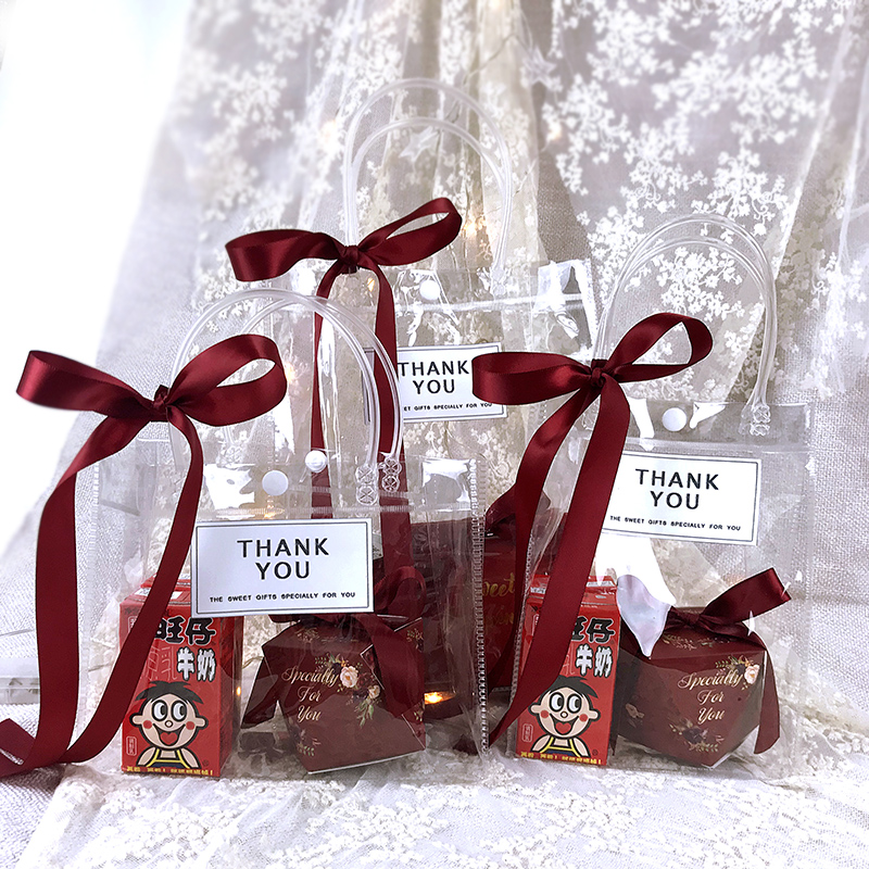 结婚PVC伴娘大号喜糖袋