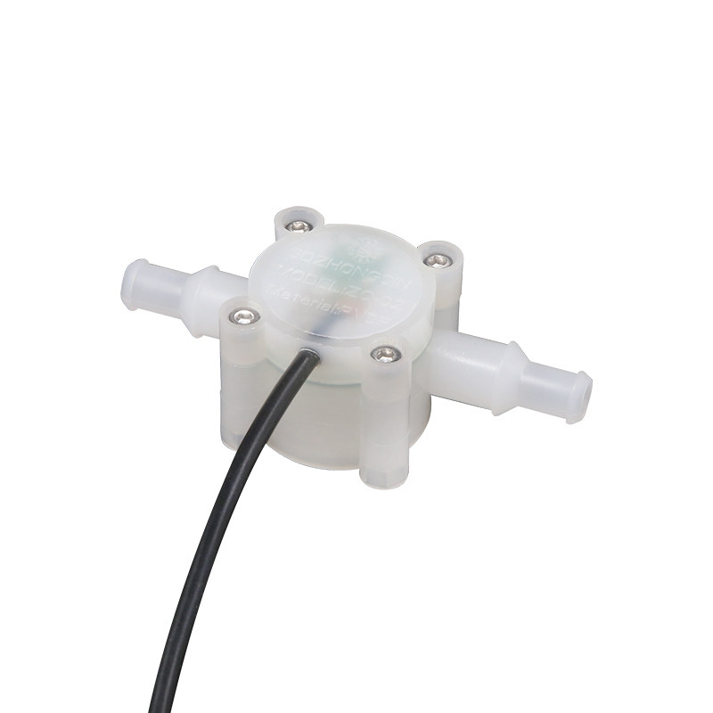 ZQ-02 耐高温酸碱0.1-8L/min水流量传感器配4-20插管13mm可选485