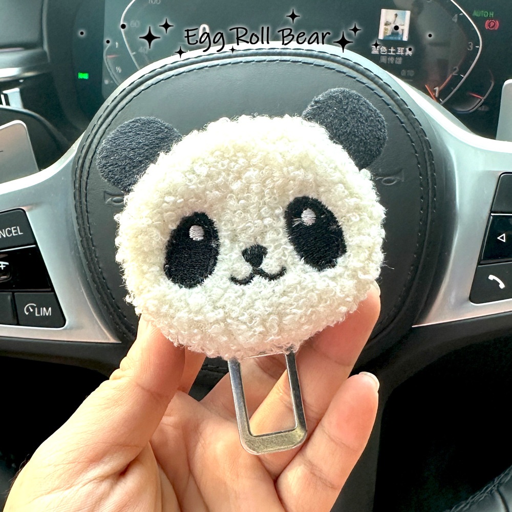 汽车通用车饰熊猫安全带延长插扣