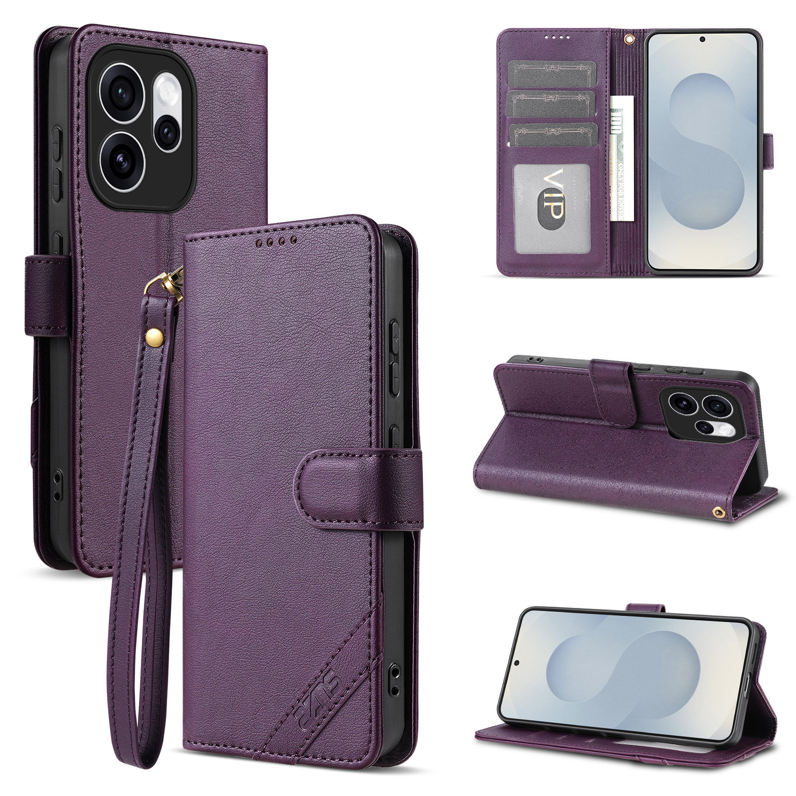 适用oppo Reno15Pro手机壳防摔翻盖皮套插卡钱包款式全包软胶保护套男女时尚软胶简约皮夹高档耐用