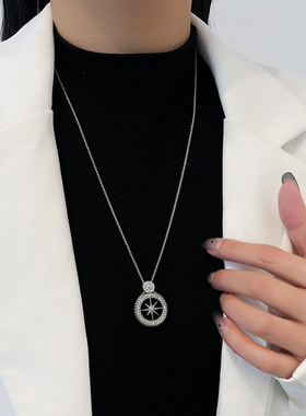 ins冷淡风配饰长款项链星星吊坠