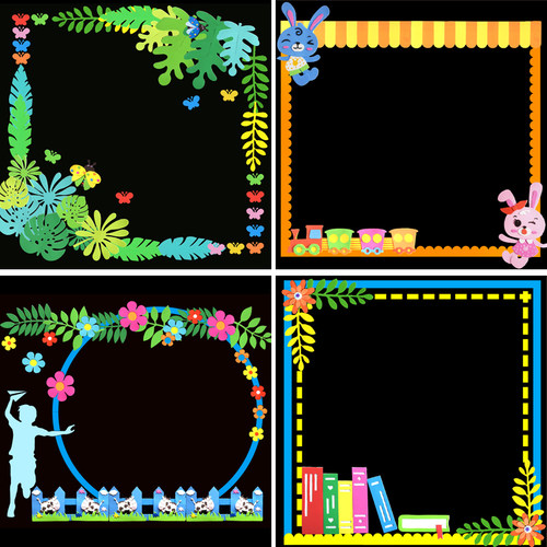 小学教室主题围栏组合防疫墙贴