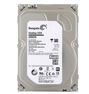 3TB SEAGATE 7200转64M SATA3 希捷 ST3000DM001 机硬盘 台式