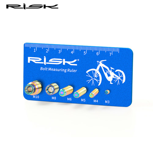 RISK螺丝测量卡尺 铝合金 公制螺栓螺丝规格 M3/M4/M5/M6/M8尺寸
