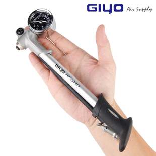 前叉打气筒GS GIYO 02D自行车避震器高压迷你便携带气压表打气筒