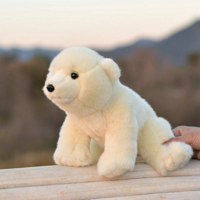 仿真北极熊 polar bear 小白熊 小熊 毛绒玩具动物公仔玩偶 礼品