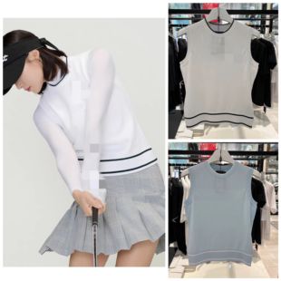 外貿原單高端高爾夫服裝 新款 顯瘦百搭彈力無袖 背心上衣 女士夏季