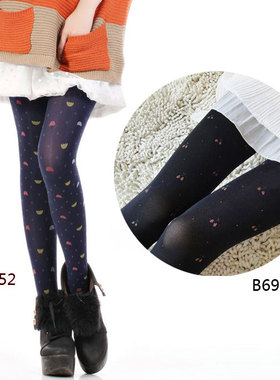 拼6双包邮 宝娜斯80D精致小伞69152甜美樱桃69336连裤袜打底丝袜