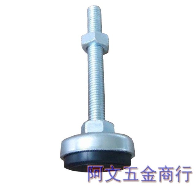 铁盘蹄脚 减震调节脚 铁皮调整脚 支脚 固定蹄脚盘55-12*60-150