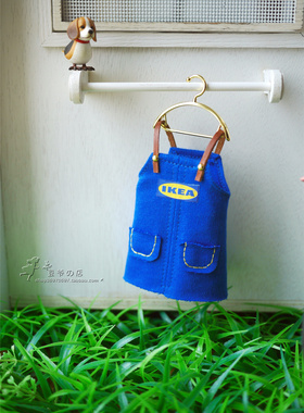 豆爷の店 工作背带裙 blythe小布holala胶皮licca娃衣