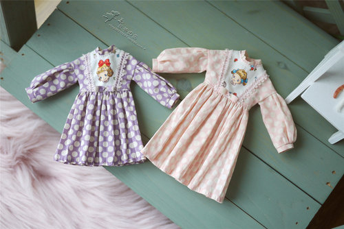 豆爷の店 点点裙 licca初代 blythe小布licca胶皮娃衣裙子