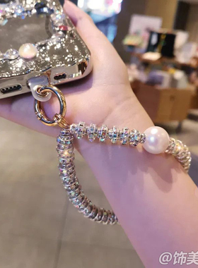手机挂绳高级带钻手腕链子轻奢时尚百搭手工串珠链子百搭饰品防掉