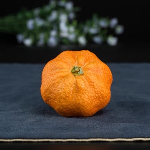 福建寿山石满汉全席橘子手把件客厅摆件老挝石田黄石桔子奇石摆件