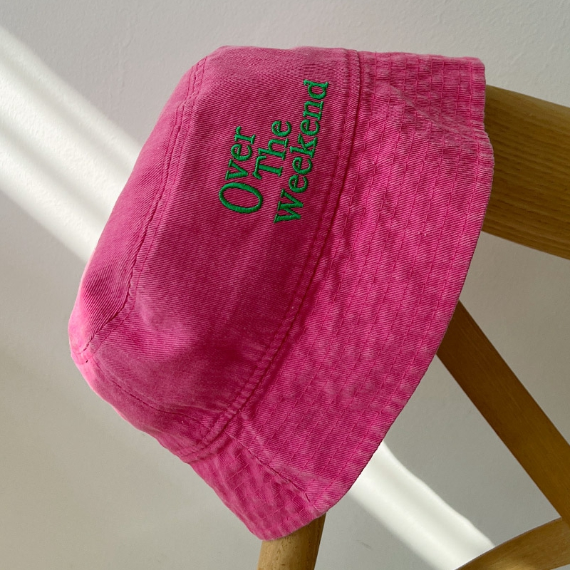 韩国东大门代购字母刺绣盆帽