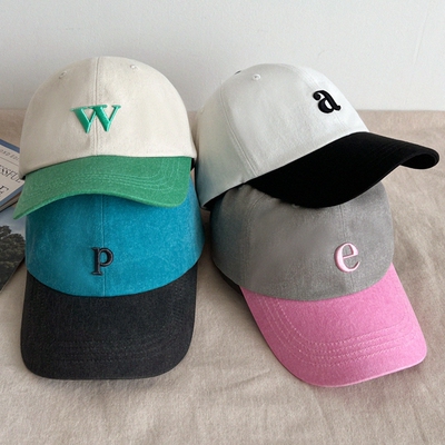 帽子女百搭春夏遮阳英文单字母MILLITAGE潮牌代购撞色拼接a鸭舌帽