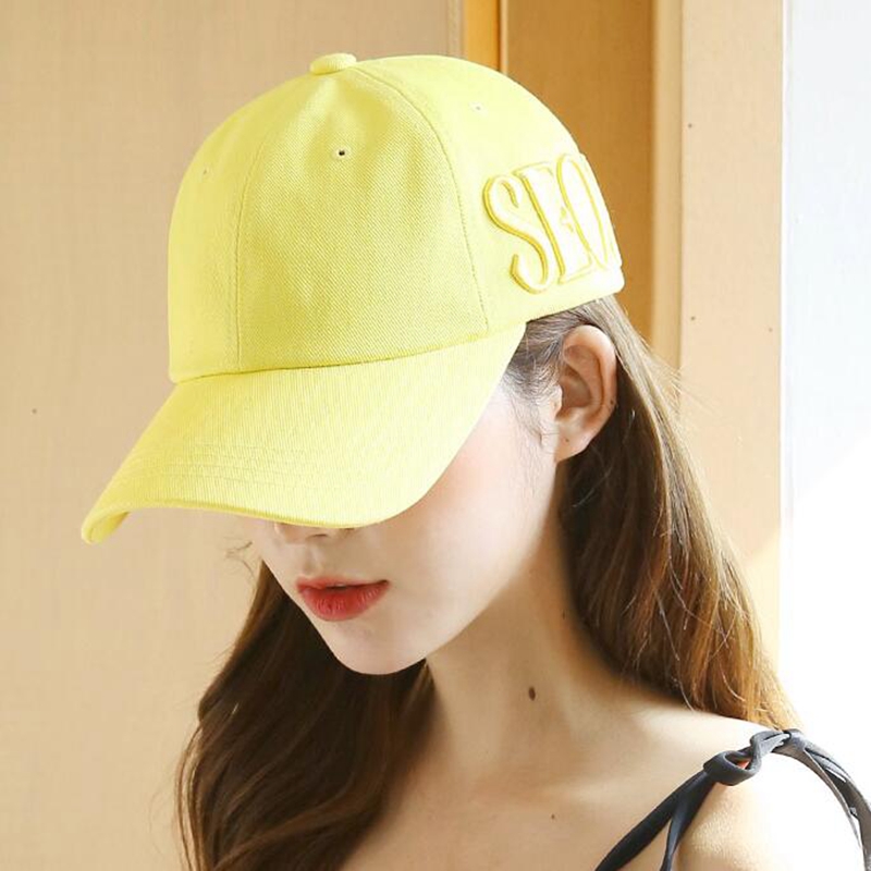 帽子女韩版潮百搭遮阳刺绣大字母