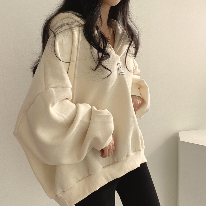 已出货　贴标连帽加绒宽松卫衣女,女装/女士精品,卫衣/绒衫,淘宝优惠券,粉丝福利购,淘宝优惠卷